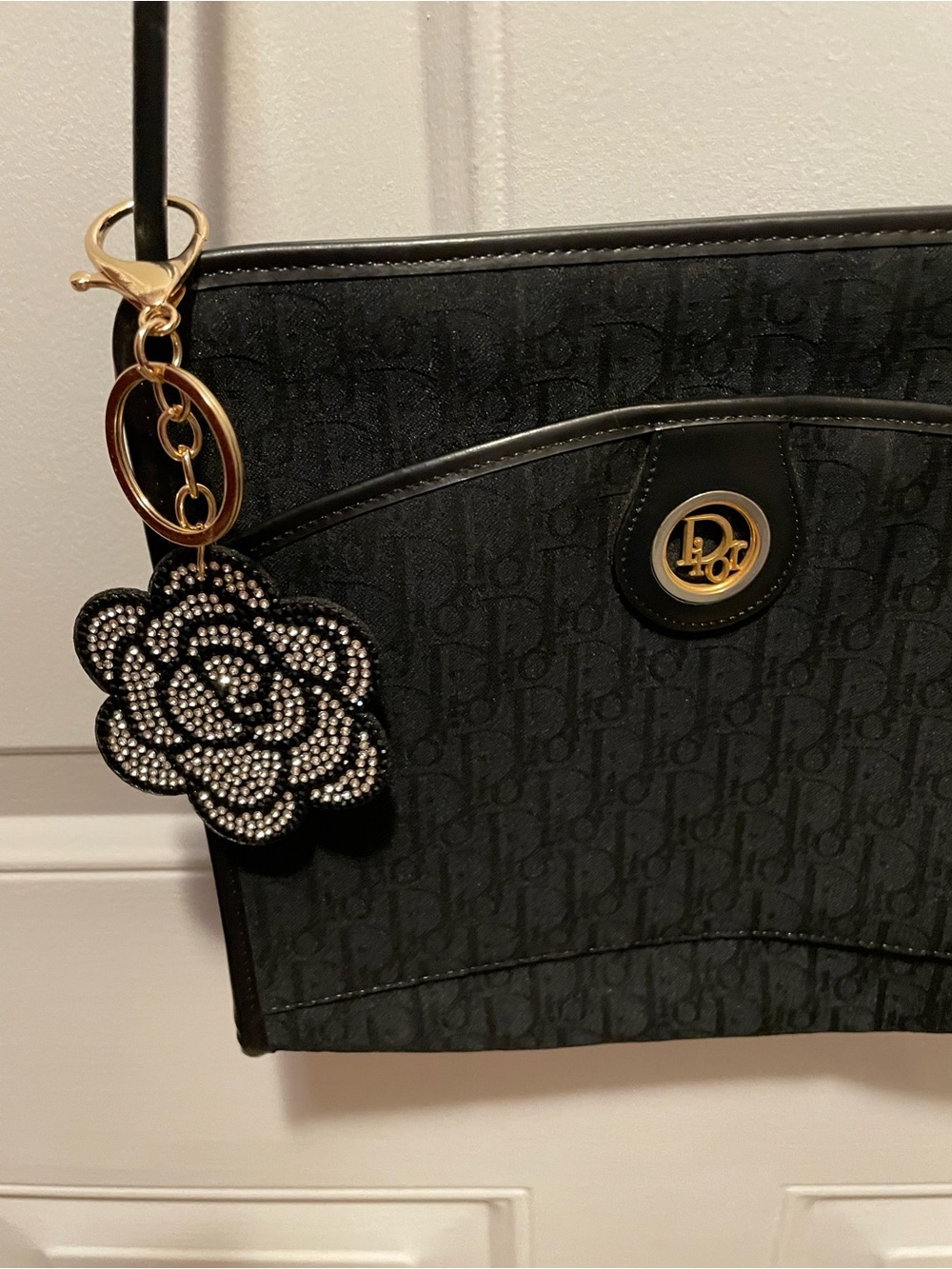 Vintage Christian Dior Black trotter Crossbody Bag excellent condition - Picture 15 of 16